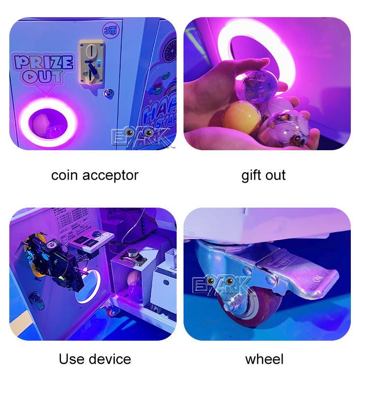 Coin Operated Arcade Game Machine Happy Gashapon 5 Players Capsule Toy Vending Machine manufacture