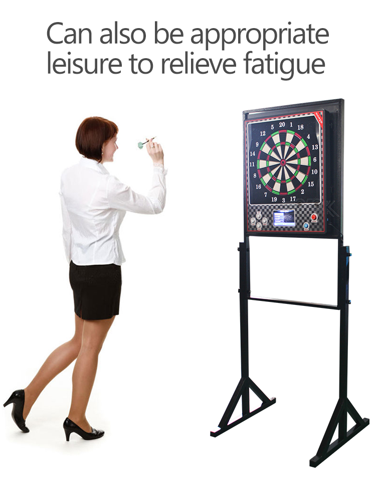 Mini Led Board Dart Arcade Game Wooden Cabinet Coin Operated Dart Machine For Sale factory
