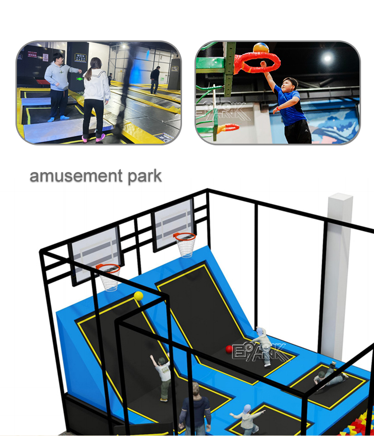 China Manufacturer Custom Children Commercial Playground Indoor Adult Adventure Pak Trampoline Park manufacture