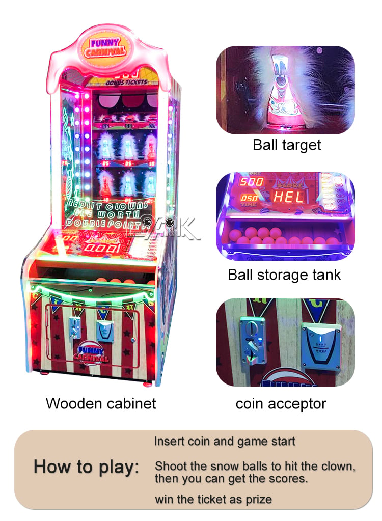 Coin Operated Arcade Indoor Amusement Lucky Ticket Prize Lottery Game Machine details