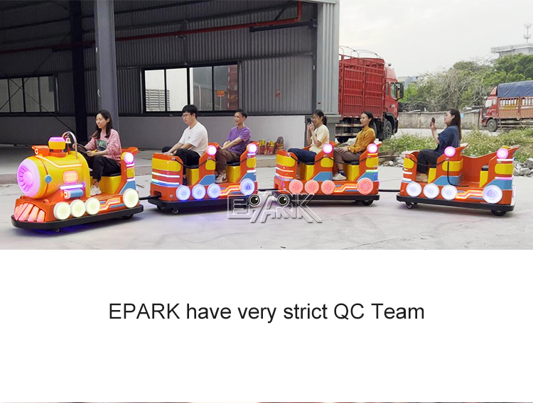 High-Power Train Head Tow 3 New Double-Row Carriages Electric Train Rides details