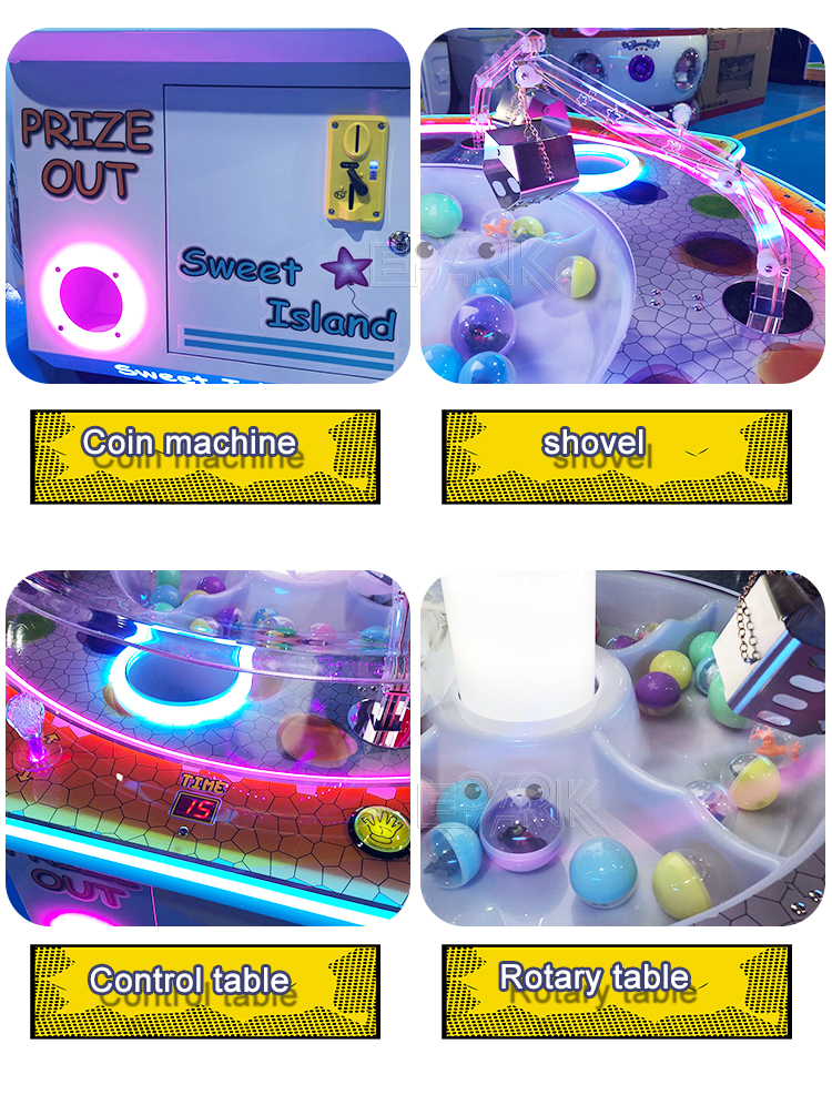 Coin Operated Amusements Kids Candy Vending Claw Crane Catch Candy Game Machine Claw Machine manufacture
