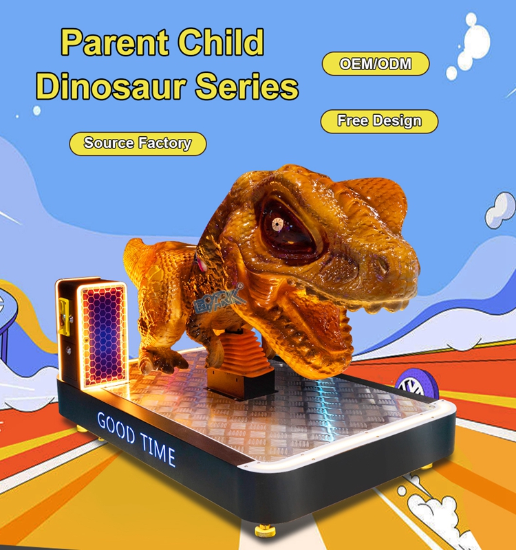 Amusement Amusement Park Rides Coin Operated Moving Dinosaur Ride With MP5Rides Coin Operated Moving Dinosaur Ride High Ultra strong transparency quality Dino kiddie rides supplier