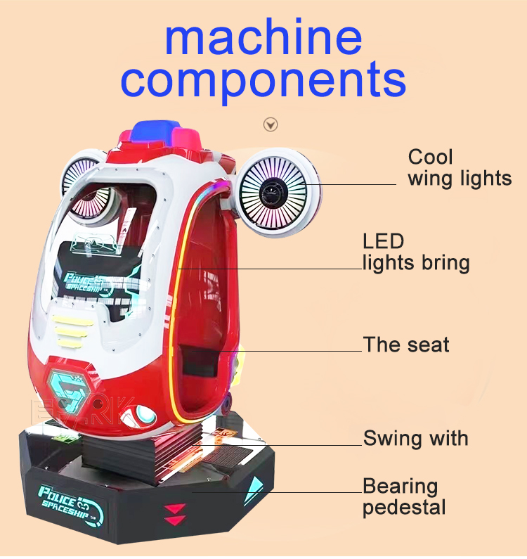 Indoor Playground Coin Operated Kiddie Rides Mini Plane Kids Video Game Machine details
