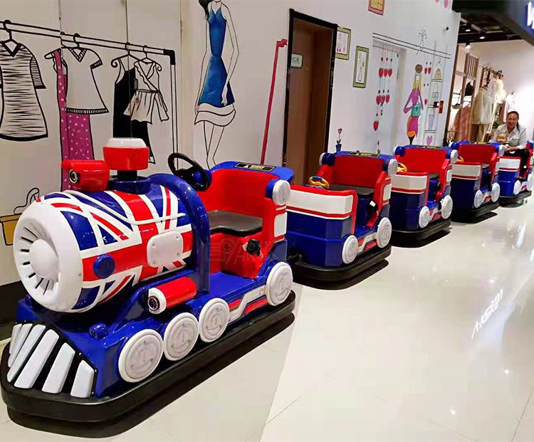 High-Power Train Head Tow 3 New Double-Row Carriages Electric Train Rides manufacture