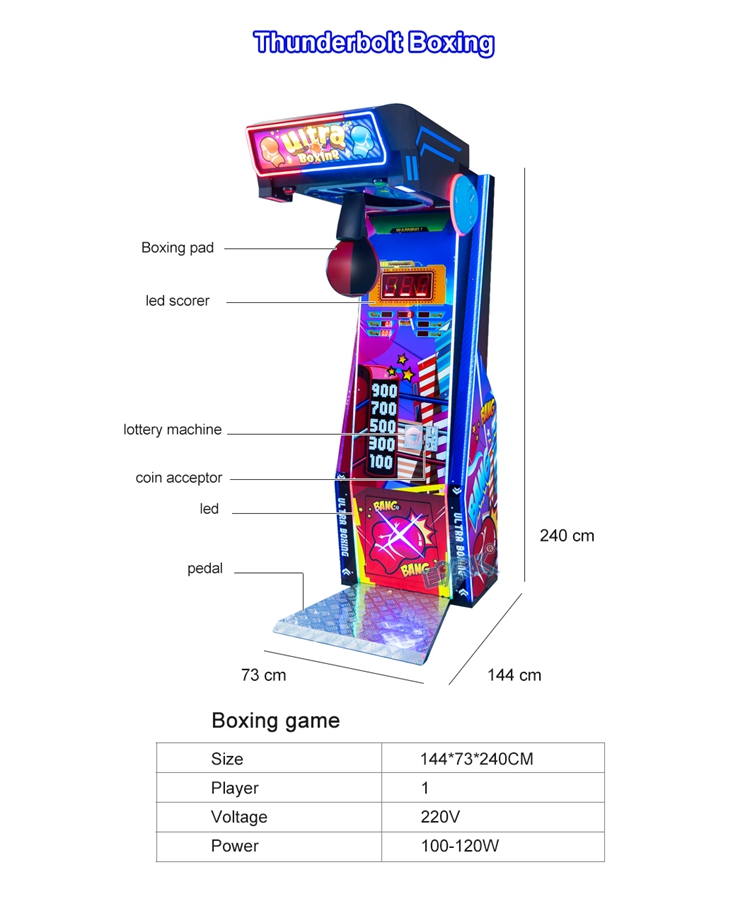 High Quality Boxing Game Machine Sport Training Force Boxing Machine Amusement Equipment factory