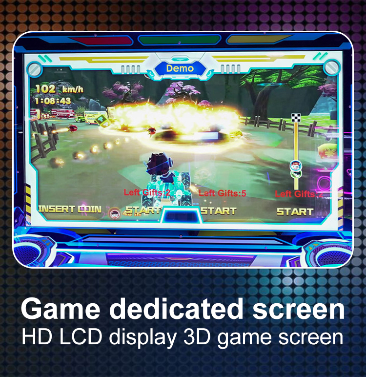 Wholesale Arcade Kids Coin Operated Machine Car Racing Kids Redemption Ticket Game 4p Speed Racing Car Game Machine manufacture