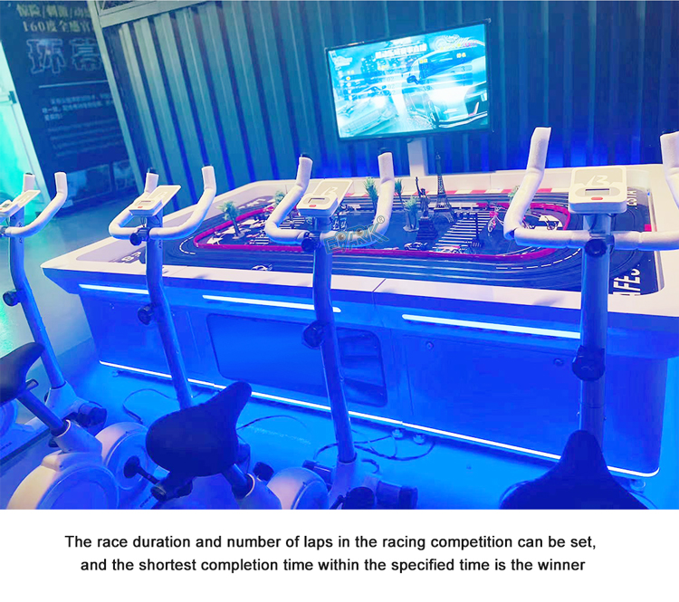 New Arrival Hot Sale Multiplayer Interactive Sport Theme Arcade Bicycle Racing Game Machines factory