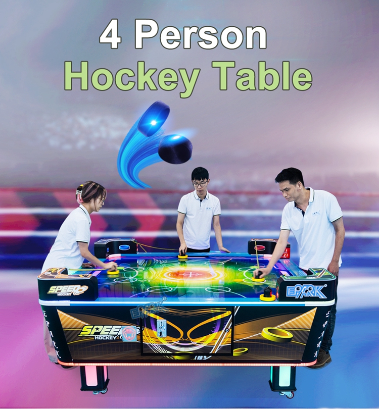 Newest Redemption Games 4 Players Hockey Game Machine Multi Player Air Hockey Table factory