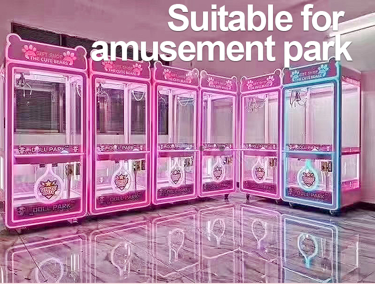 Coin Operated Game Machine Toy Vending Arcade Claw Crane Machine Claw Machine factory
