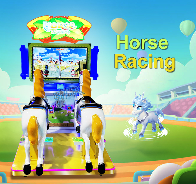 Factory Custom Amusement Park 2 Players Horse Racing Coin Operated Arcade Games Kiddie Rides manufacture