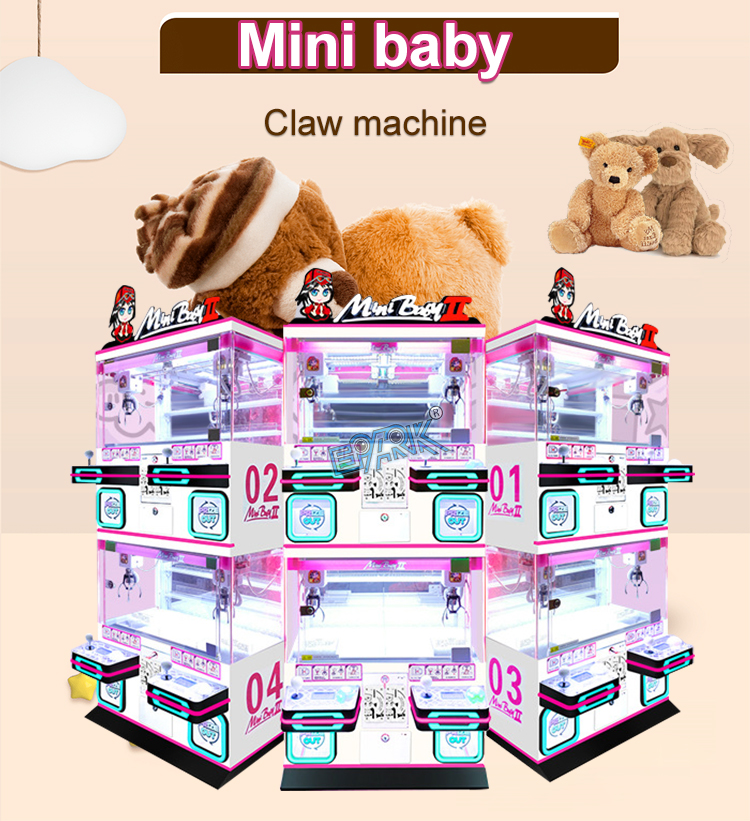 Amusement Park Arcade Coin Operated 4 Players Prize Vending Machine Mini Toy Claw Crane Machine supplier