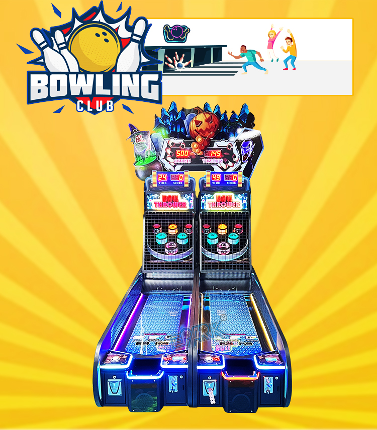Coin Operated Indoor Sports Simulator Bowling Double Player Sports Entertainment Game Machine Redemption Game Machine details