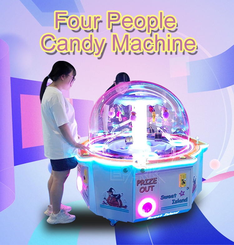 Coin Operated Amusements Kids Candy Vending Claw Crane Catch Candy Game Machine Claw Machine supplier