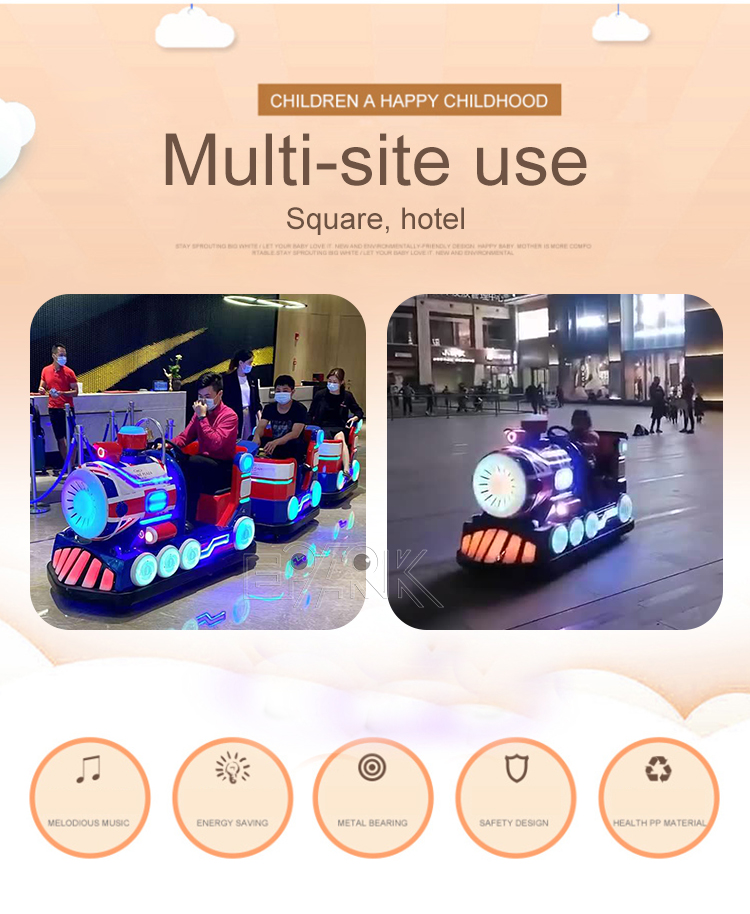 Mini Track Train Amusement Ride Kids Battery Train Ride factory