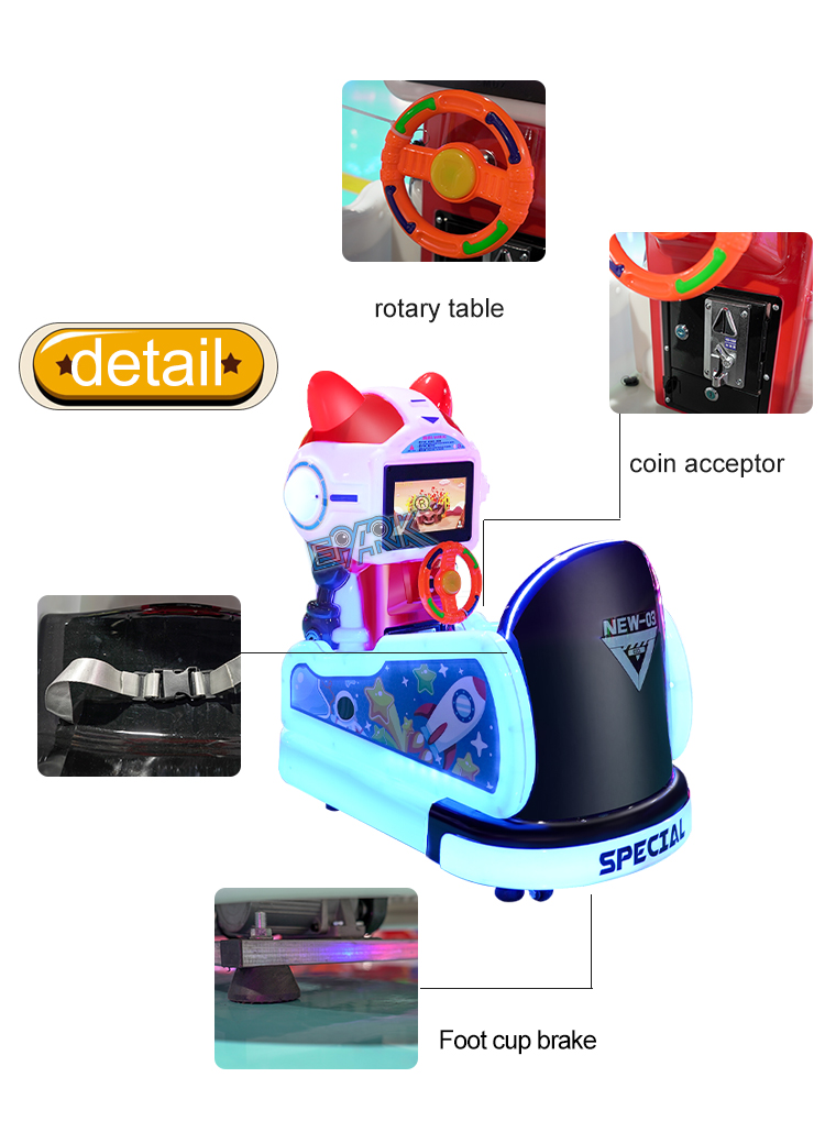 Coin Operated Plastic Kids Riding Arcades Game Machine Kiddie Ride Wholesale Arcade Games details