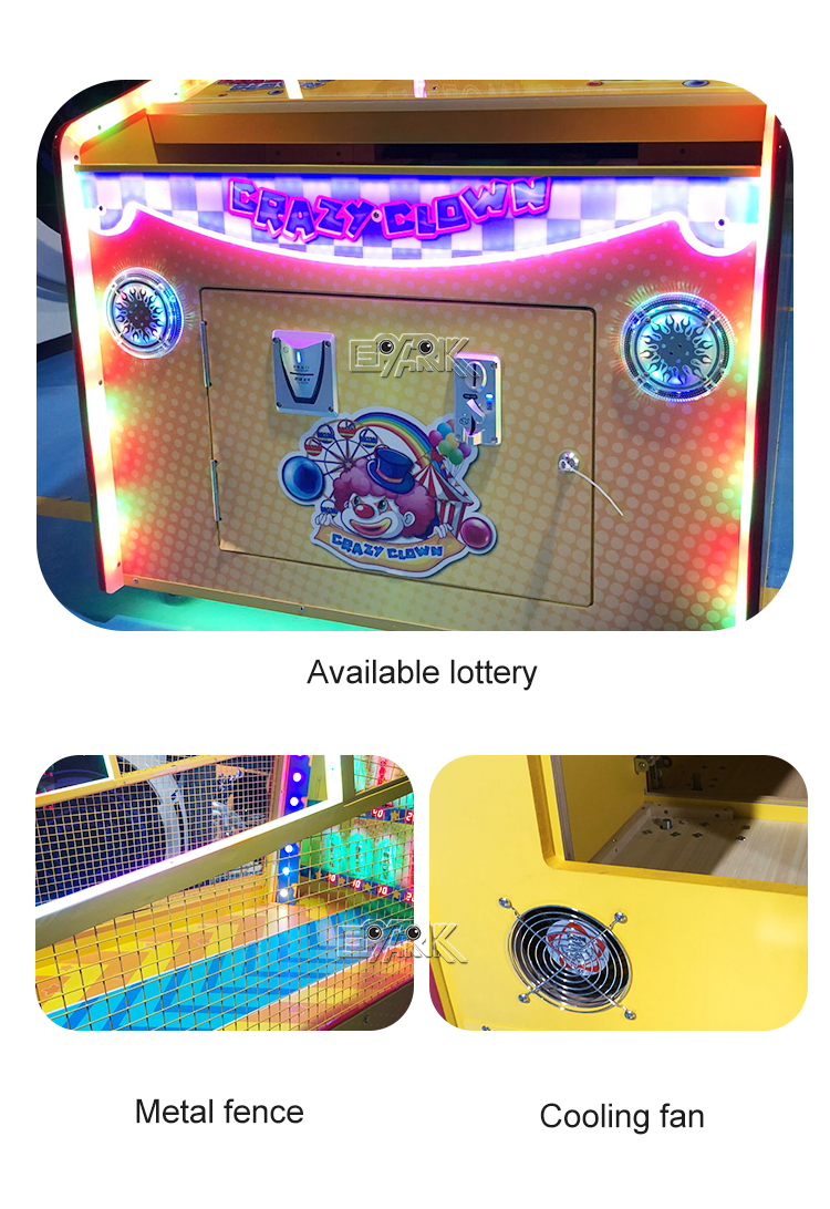 Clown Frenzy Redemption Machine Arcade Coin Operated Kids Indoor Games details