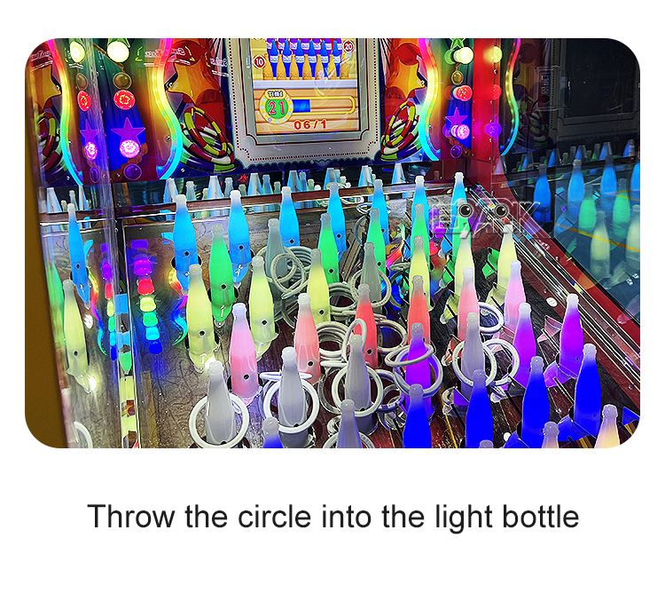 Booth Machine Ring Throwing Electric Coin Operated Indoor Ticket Redemption Game Machine supplier