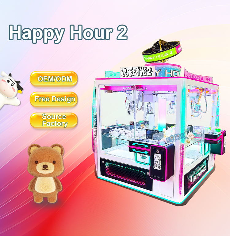 Doll Machine Commercial Gift 4 People Coin Operated Catching Candy Machine Claw Crane Machine supplier