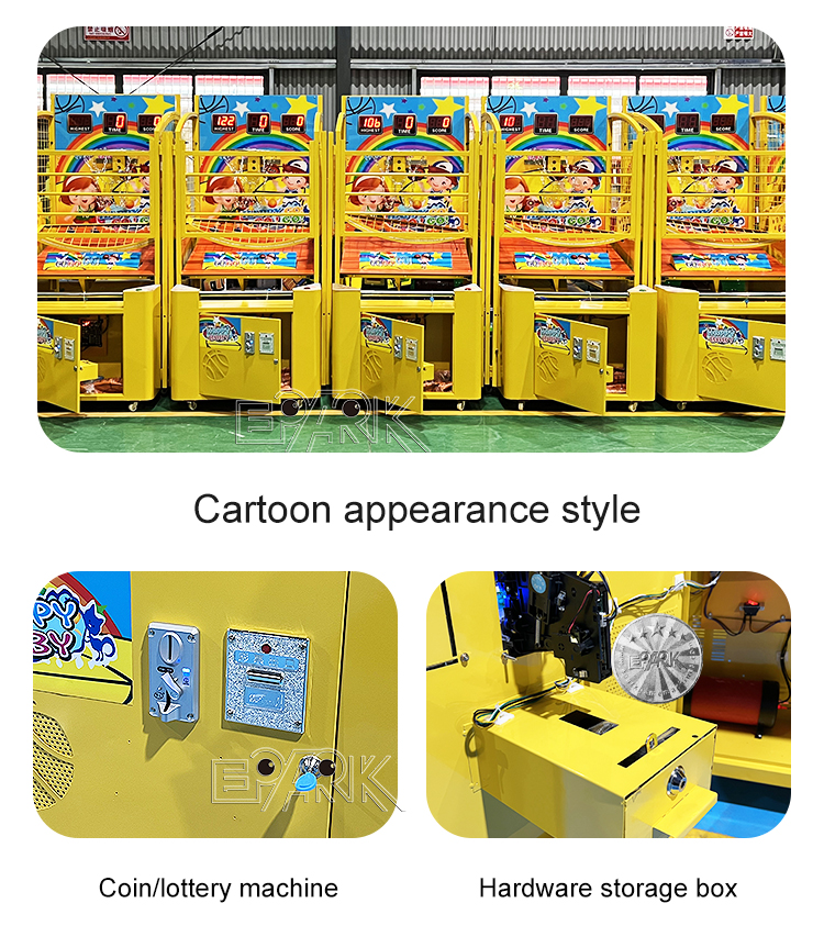 Coin Operated Game Machine Amusement Park Children Arcade Basketball Game Machine For Sale factory