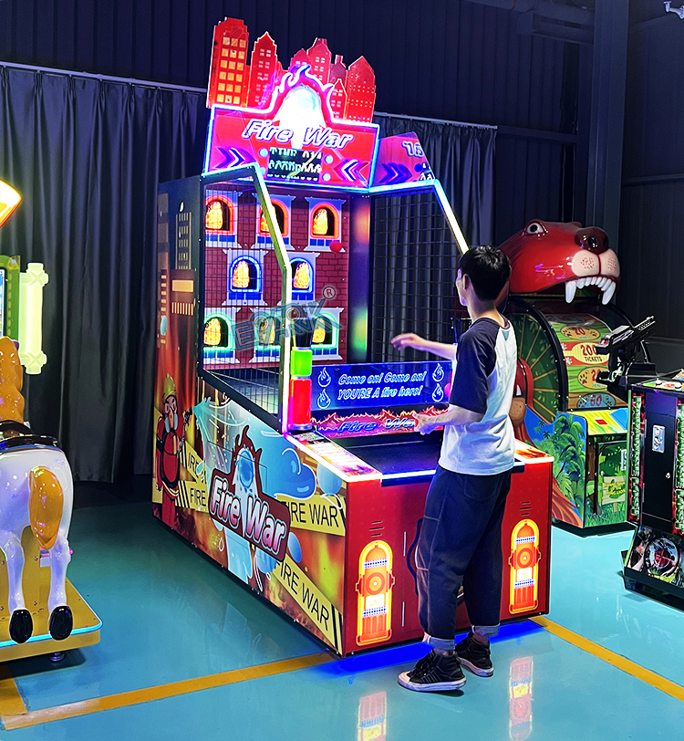 Kids Coin Operated Prize Game Machine Arcade Redemption Games Machines Shooting Ball Game supplier
