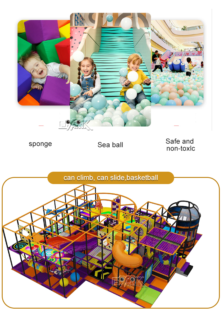 Kids Classic Jungle Gym Playground With Ball Pool factory