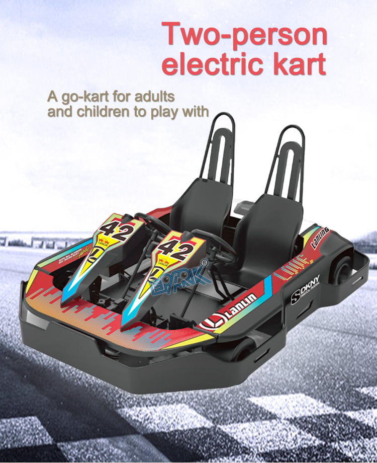 2 Seat Electrico Karts Kids Karting Car Electric Go Kart For Adults manufacture