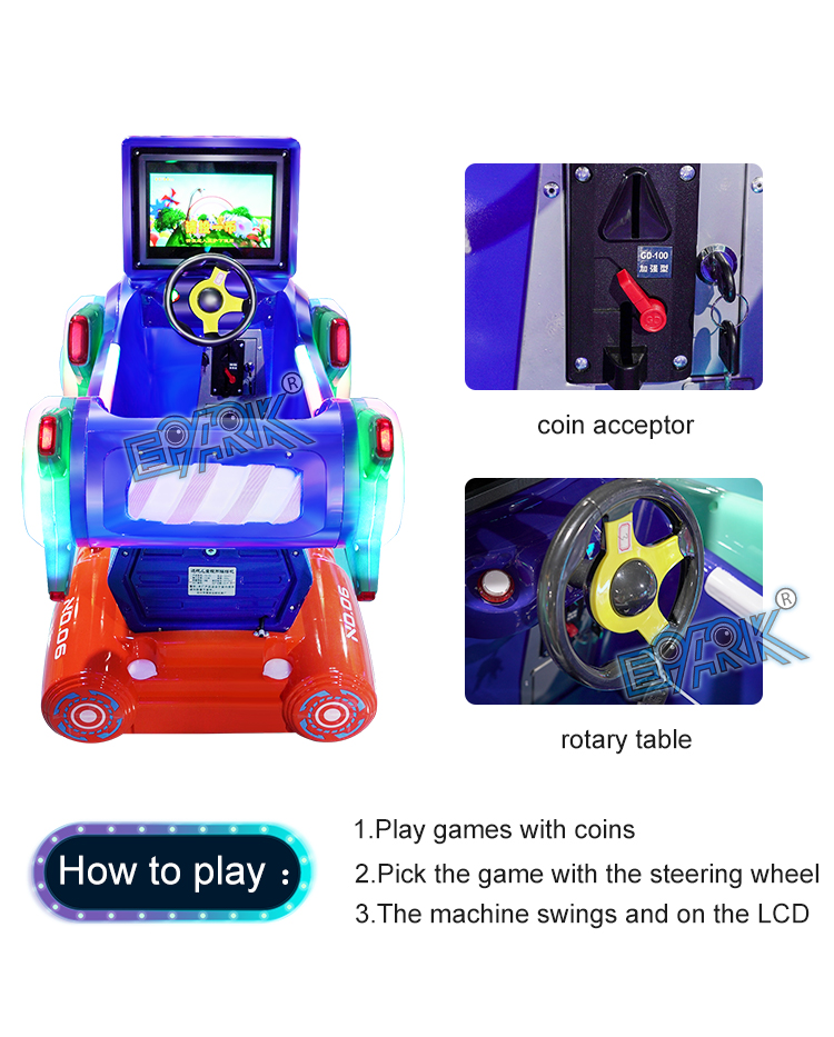 Shopping Mall Coin Operated Kiddie Rides Kiddie Ride Arcade Games Machines factory