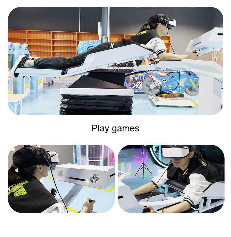 Theme Park VR Flight Simulator Rotation With VR Glasses 360 Degree Rotational Theme Park VR flight Simulator Game Machine manufacture