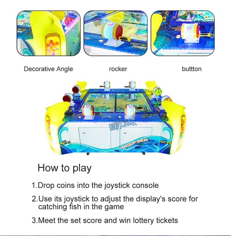 Fishing Arcade Game Machine Coin Operated Deep Sea Story 8 Players Fish Game Tables Game Cabinet Machine details