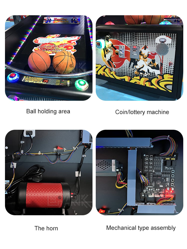 Indoor Electronic Coin Operation Skills Shooting Crazy Basketball Street Basketball Shooting Arcade Game Machine factory