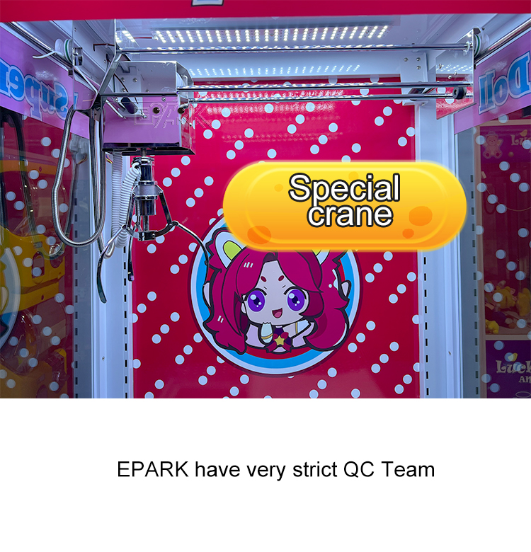 Factory Wholesale Coin Operated Candy Arcade Crane Toy Claw Machine factory