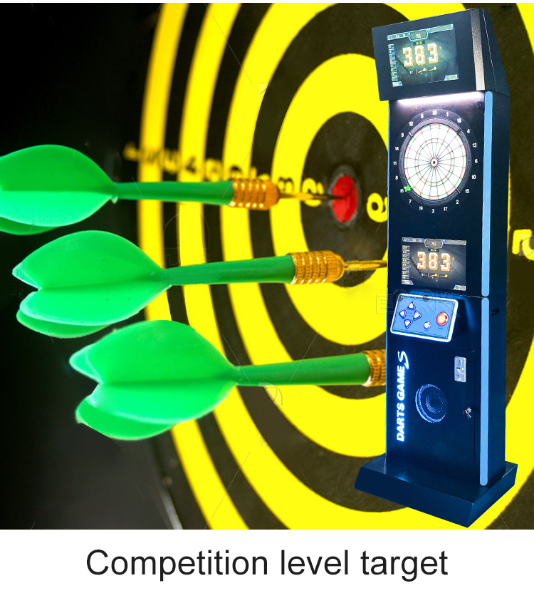 19 Inch Manufacturer Dart Machine Coin Operated Games Commercial Darts Machine Dart Flight Machine factory