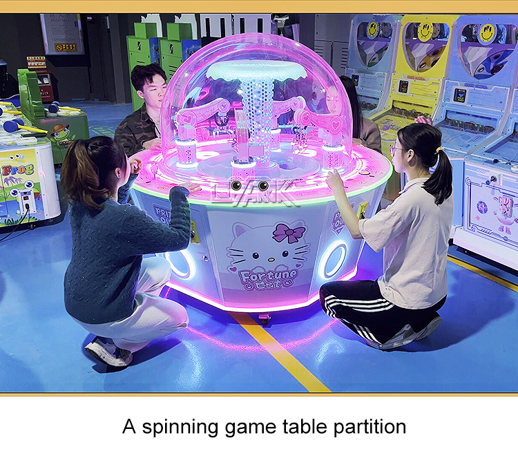 Coin Operated Prize Gift Vending Machine Lucky Cat For 4 Players manufacture