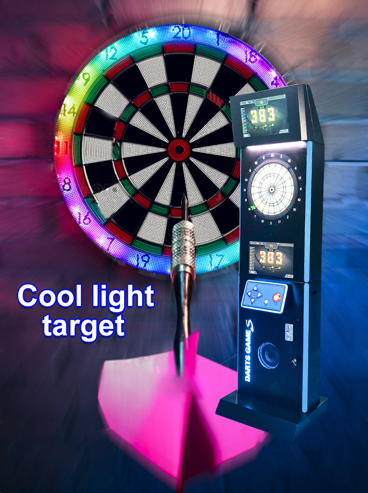19 Inch Manufacturer Dart Machine Coin Operated Games Commercial Darts Machine Dart Flight Machine factory