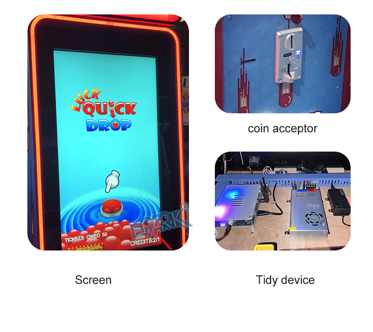 Ticket Game Machine Quick Drop Games Coin Operated Game Machine manufacture