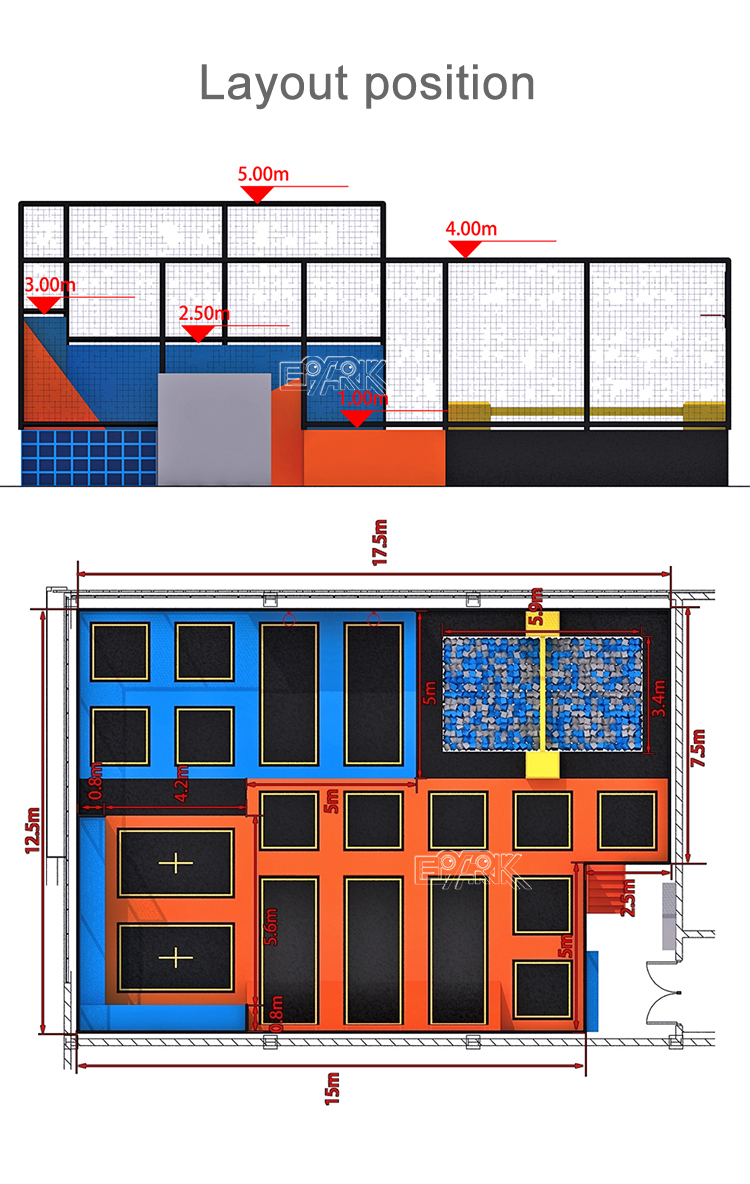 Brand Jumping Indoor Rectangle Waterproof Mats Trampoline Manufacturers Child Trampoline Park supplier
