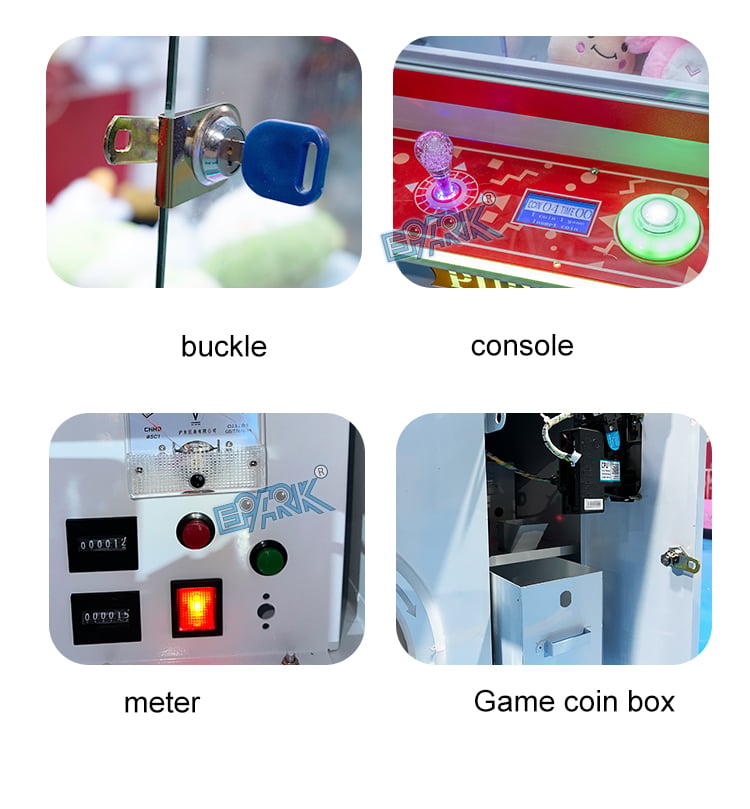 Coin Operated Pink Crane Catch Stuffed Toys Machine Toy Claw Crane Game Machine supplier
