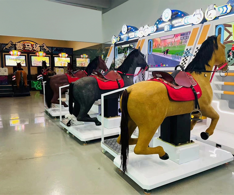 Amusement Park Equipment 2 Players Coin Operated Arcade Horse Racing Game Machine supplier