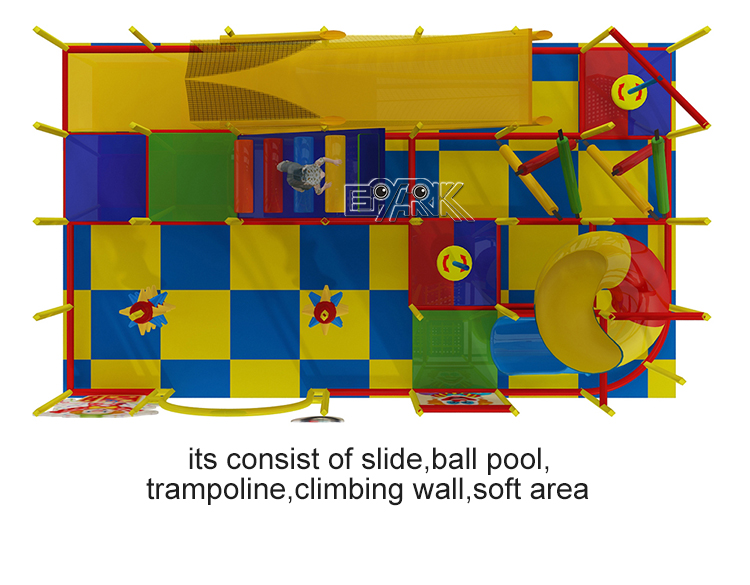 Clown Style Kids Indoor Play Structure details