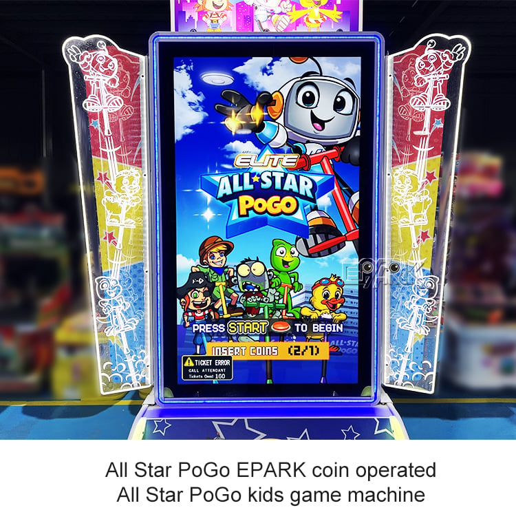 Indoor Sport Coin Operated Arcade Game Machine All Star Pogo Kids Jumping Game Machine manufacture