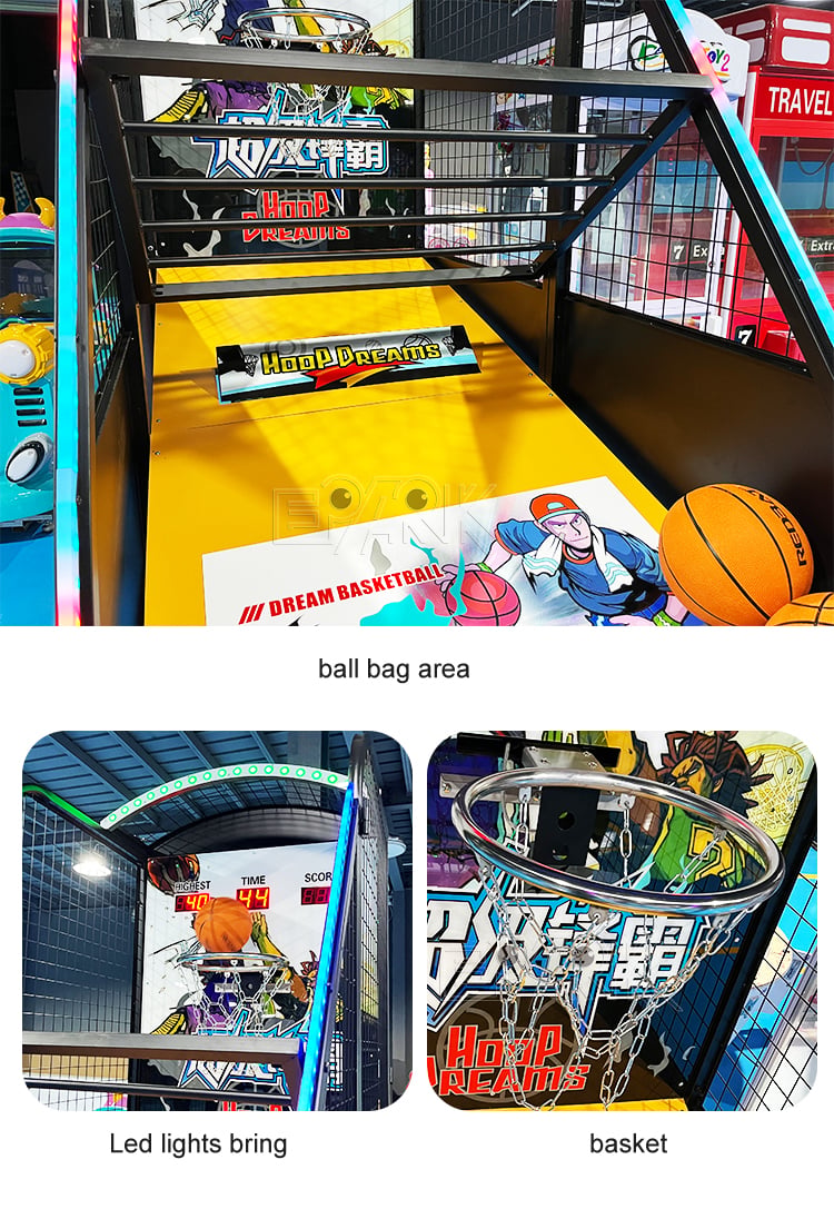 Coin Operated Arcade Game Machine Hoop Dreams Basketball Arcade Machine details