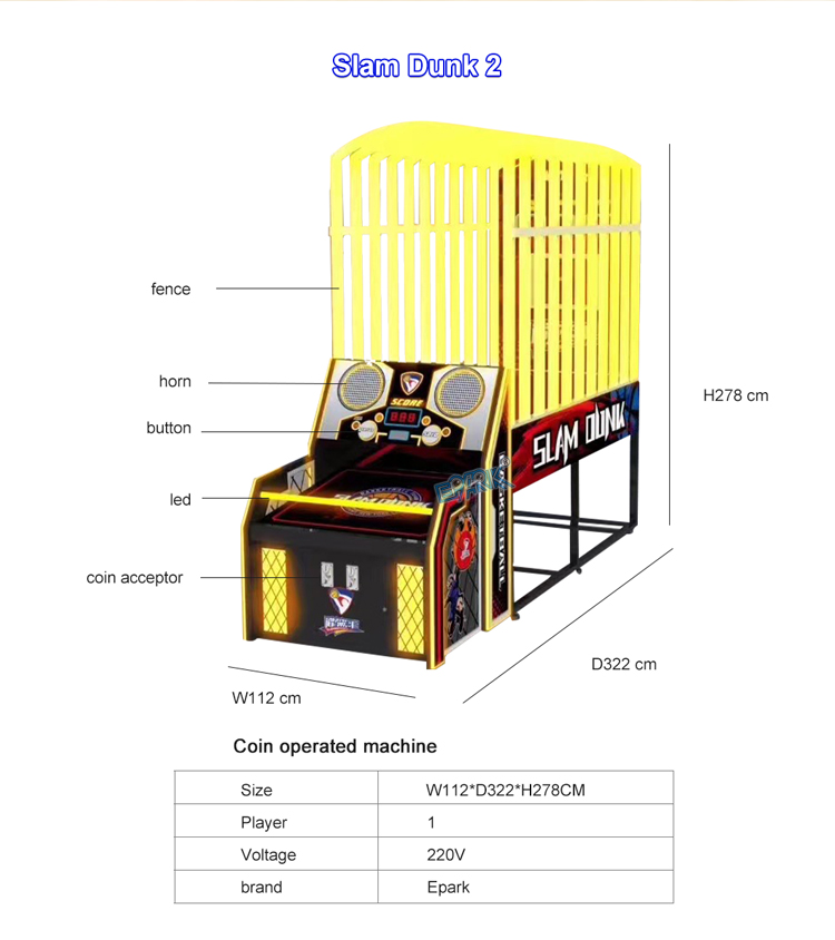 Coin Operated Flashing Basketball Hoops Shooting Game Machine Indoor Arcade Street Basketball Machine Arcade Games supplier