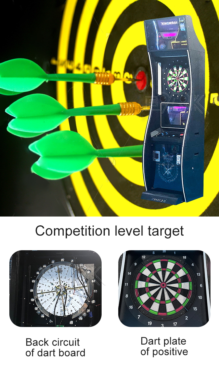Luxury Dart Game Machine Indoor Sports Coin Operated Electric Darts Machine details
