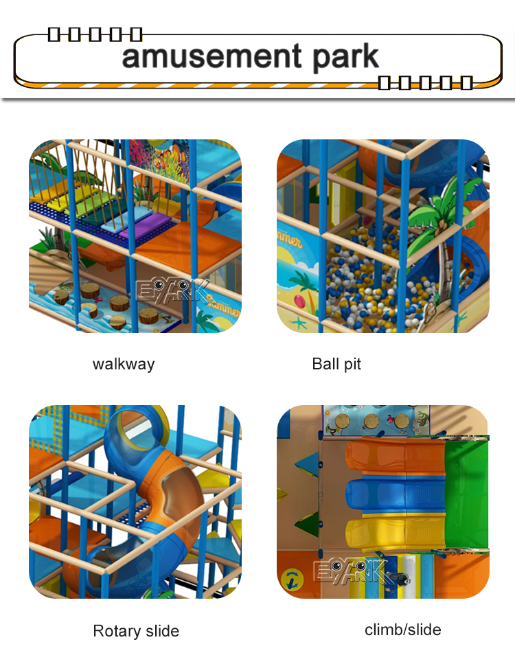 Indoor Playgrounds Set Baby Playground Kids Soft Play Equipment factory