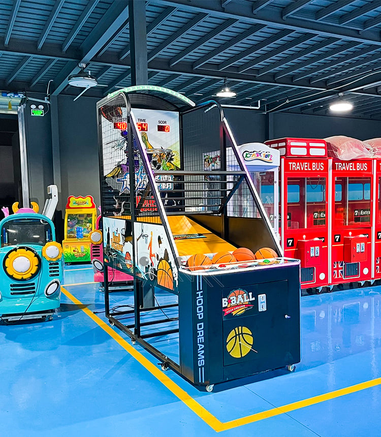 Coin Operated Arcade Game Machine Hoop Dreams Basketball Arcade Machine factory