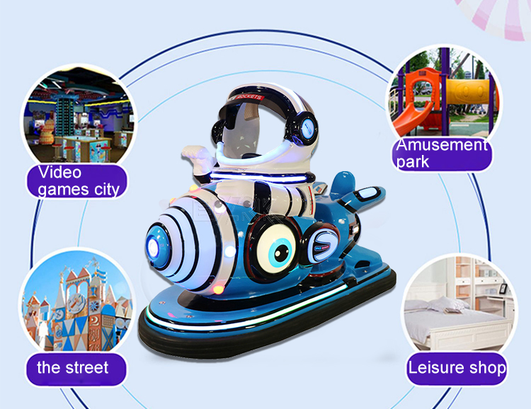 Child Electric Bumper Toy Car Square Park Ride on Kids Bumper Car With Remote Control factory