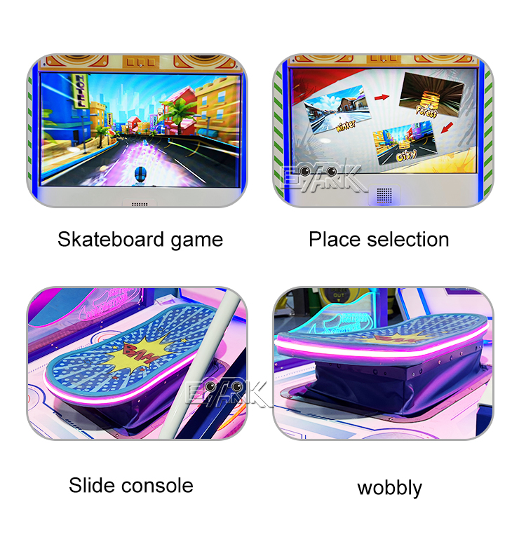 Amusement Game Park Indoor Electric Skating Sport Arcade Game Machine Master Skateboard Skiing Machine supplier