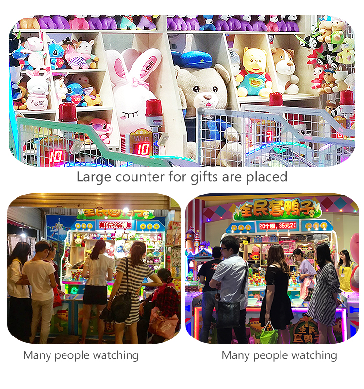 New Carnival Booth Funfair Game Catch Ducks Lucky Ring Booths Carnival Game Machine For Sale manufacture