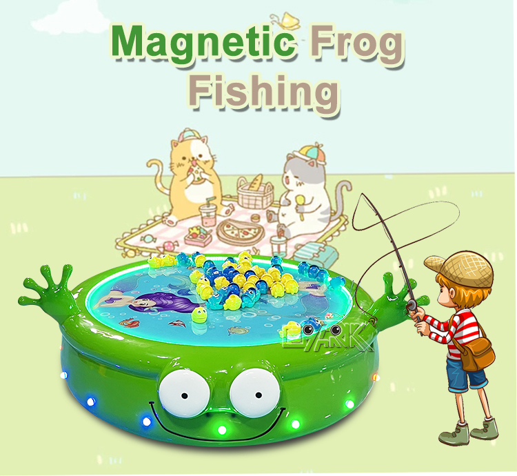 Booth Game Machine Magnetic Frog Fishing supplier